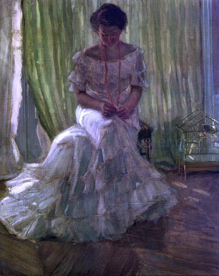 Frederick Carl Frieseke Medora Clark at the Clark Apartment, Paris - Hand Painted Oil Painting