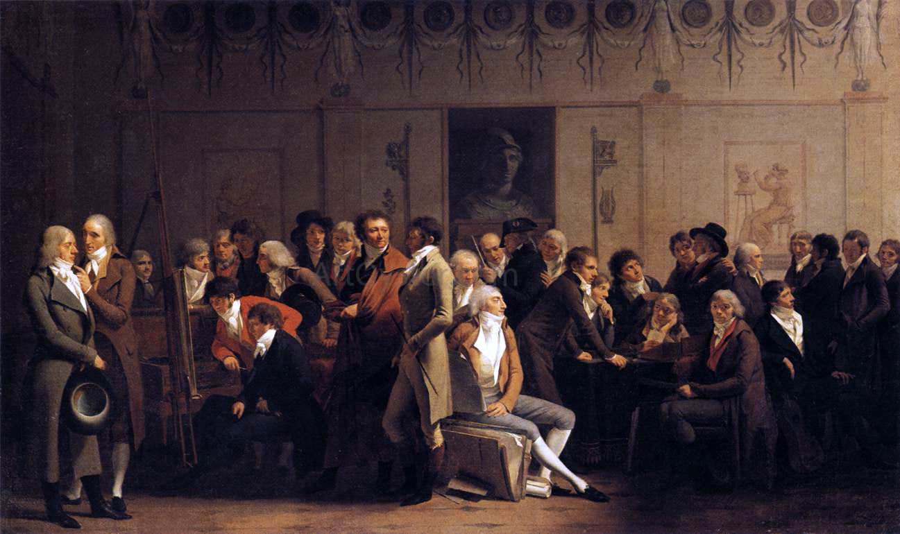  Louis Leopold Boilly Meeting of Artists in Isabey's Studio - Hand Painted Oil Painting