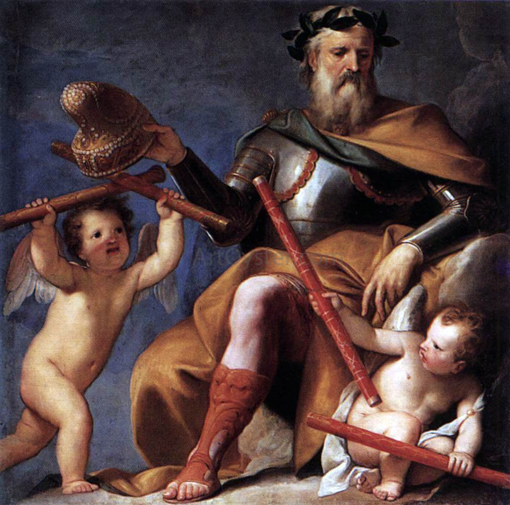 Gregorio Lazzarini Merit Offers the Command to Doge Morosini - Hand Painted Oil Painting