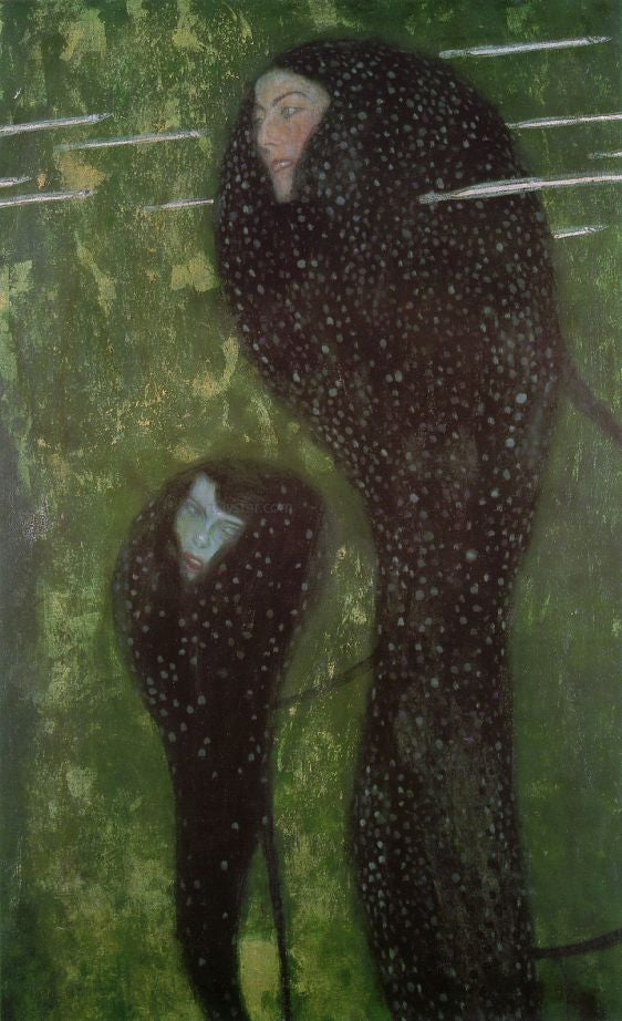 Gustav Klimt Mermaids - Hand Painted Oil Painting