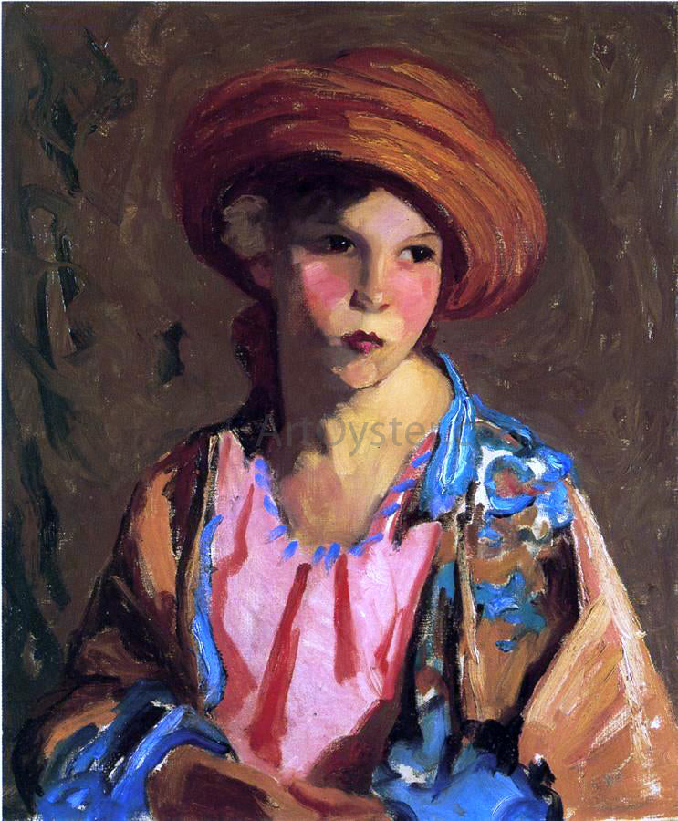 Robert Henri Mildred-O Hat - Hand Painted Oil Painting