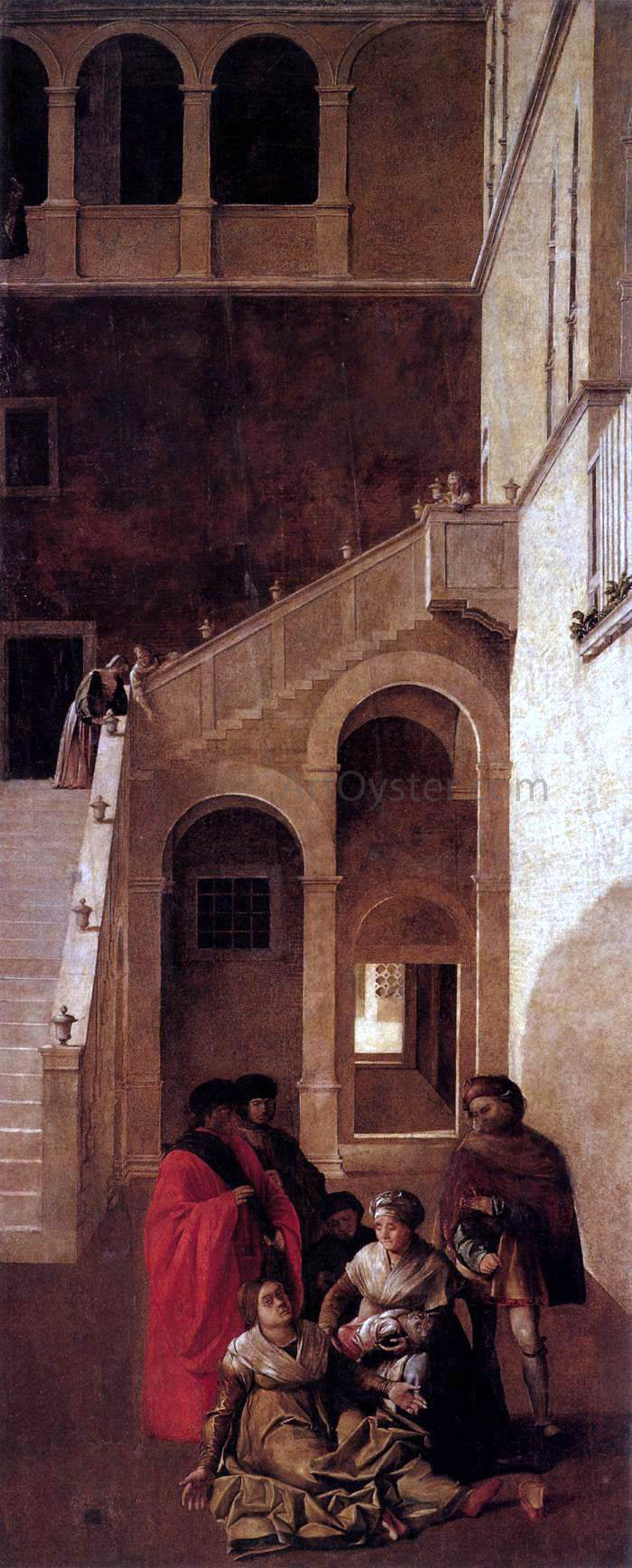 Benedetto Diana Miracle of the Relic of the Holy Cross - Hand Painted Oil Painting