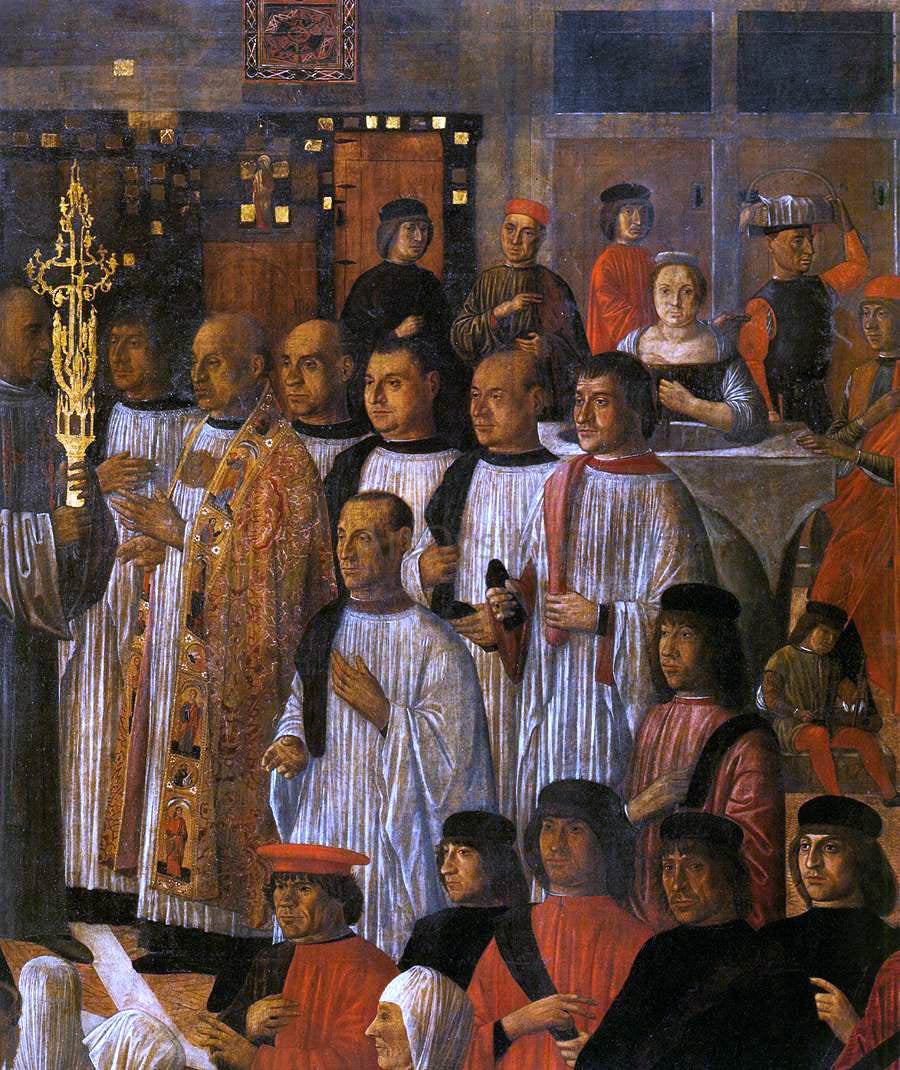 Giovanni Mansueti Miracle of the Relic of the Holy Cross in Campo San Lio (detail) - Hand Painted Oil Painting