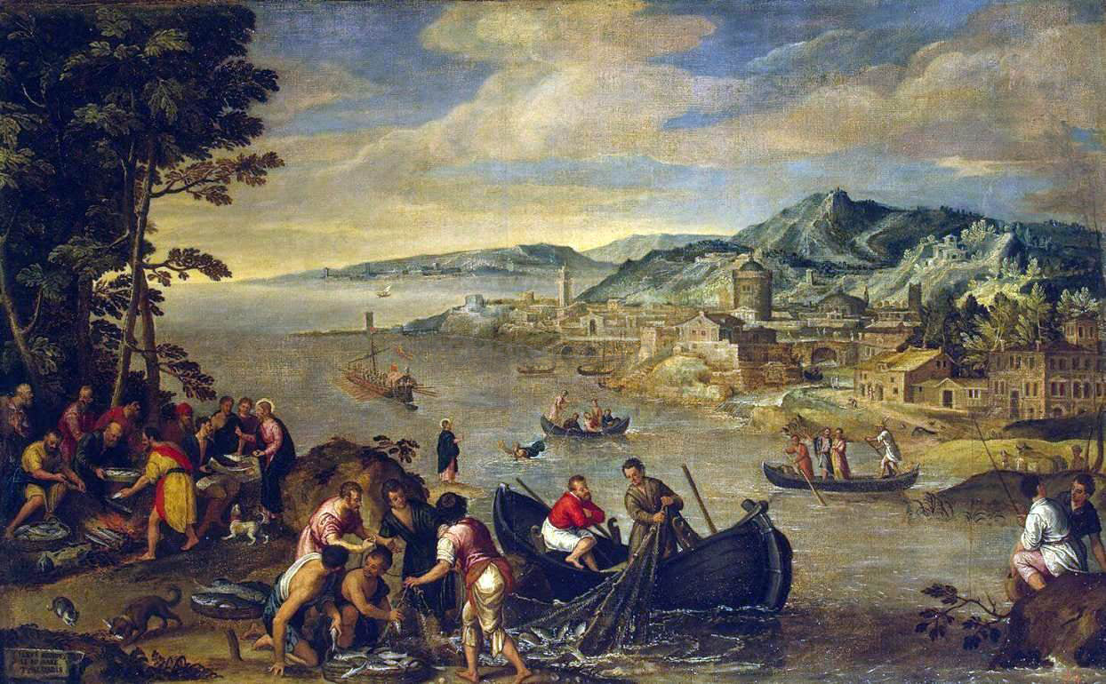 Lodewijk Toeput Miraculous Fishing - Hand Painted Oil Painting