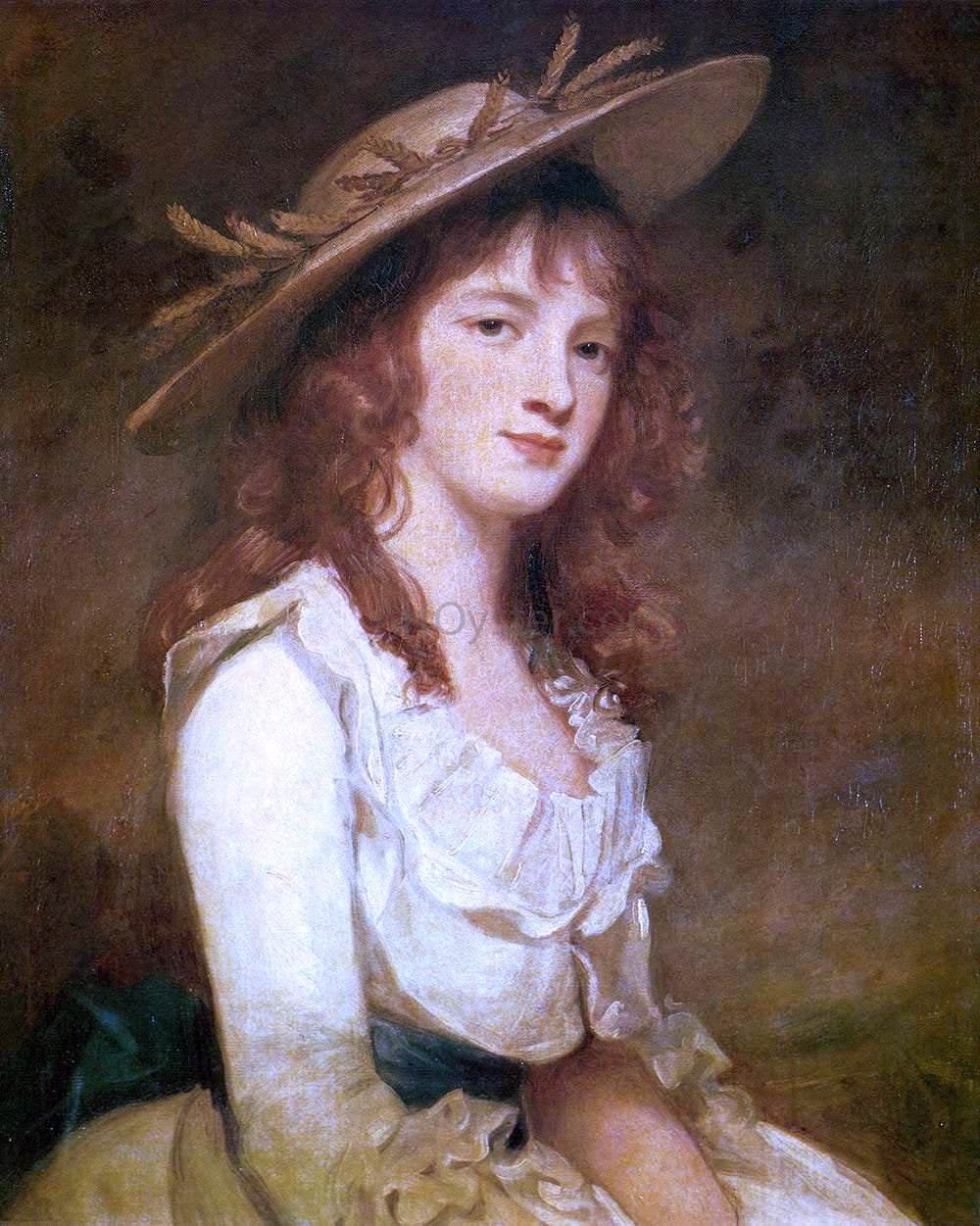George Romney Miss Constable - Hand Painted Oil Painting