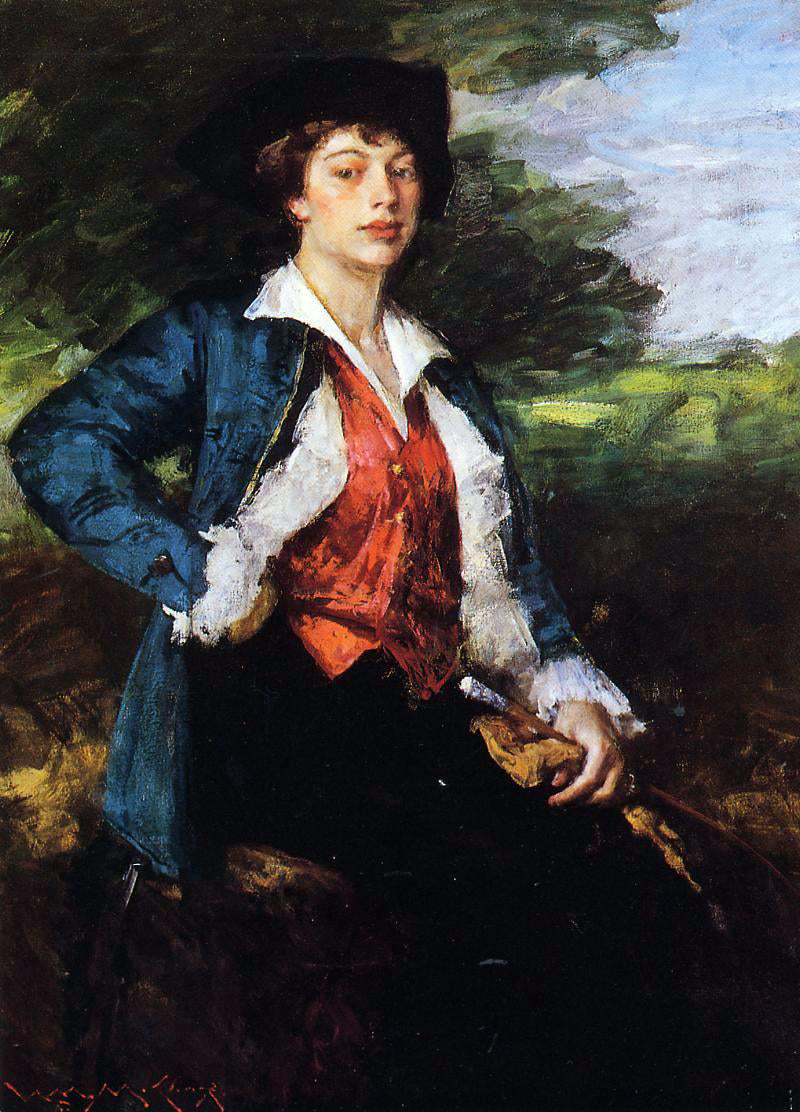 William Merritt Chase Miss L (also known as Isabella Lathrop) - Hand Painted Oil Painting