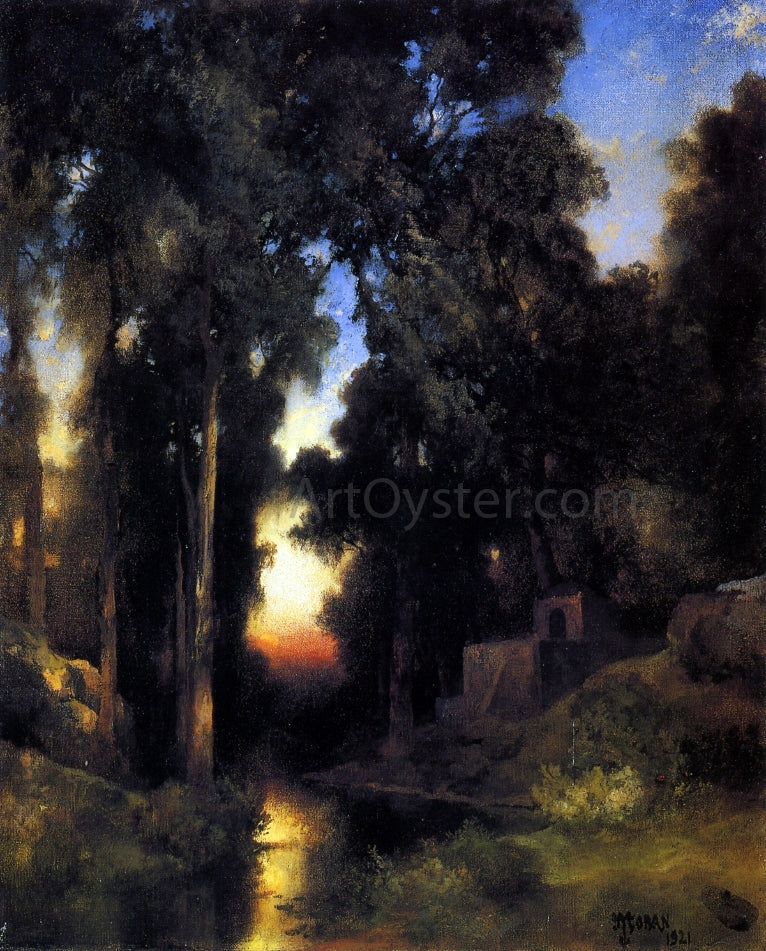 Thomas Moran Mission in Old Mexico - Hand Painted Oil Painting