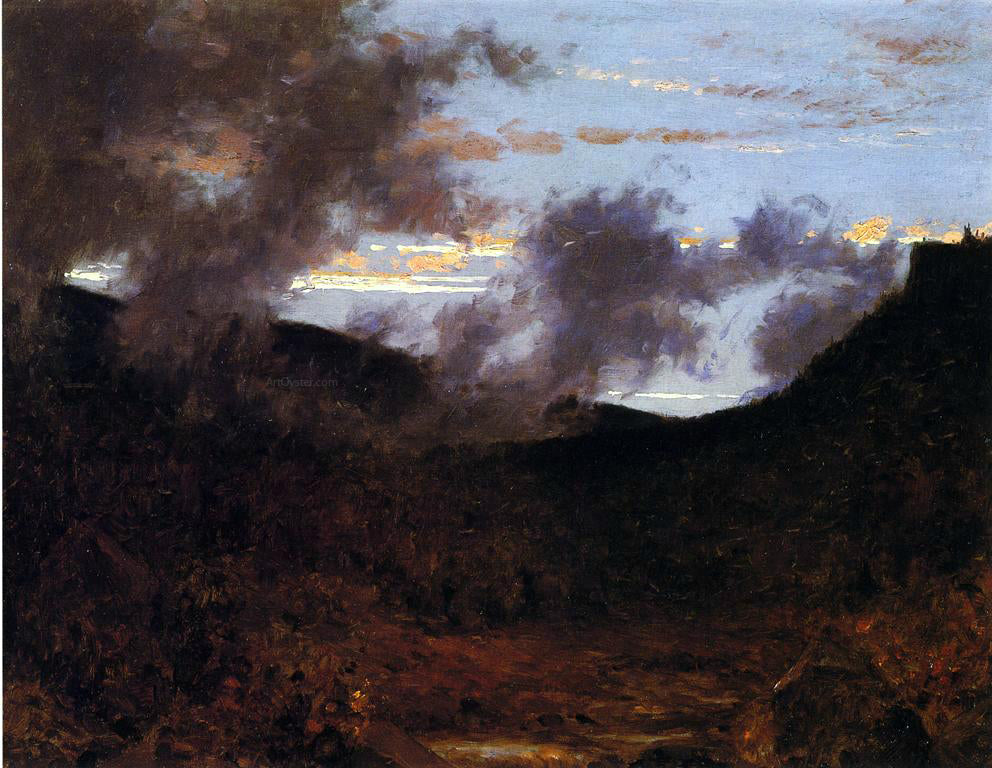 Jervis McEntee Mist Rising near New Paltz - Hand Painted Oil Painting