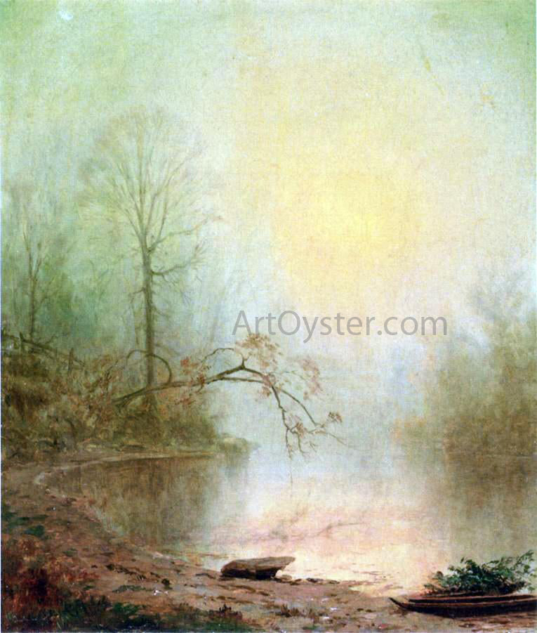 Jervis McEntee Misty Morning - Hand Painted Oil Painting