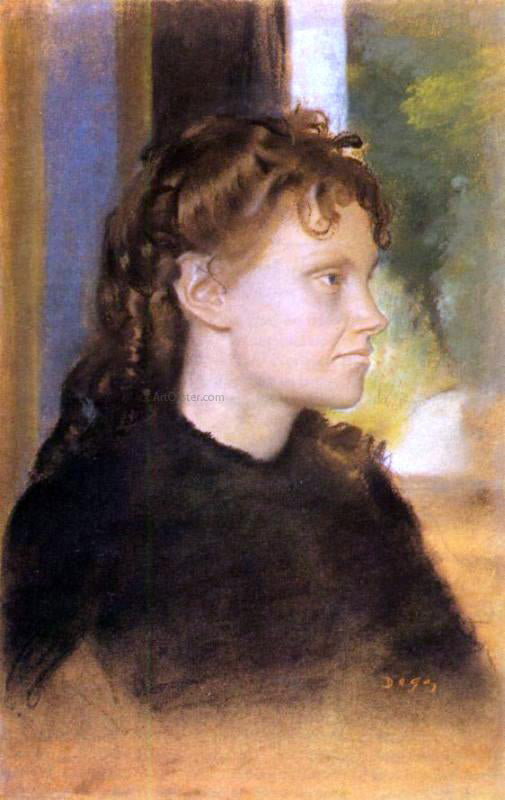 Edgar Degas Mme. Theodore Gobillard, nee Yves Morisot - Hand Painted Oil Painting