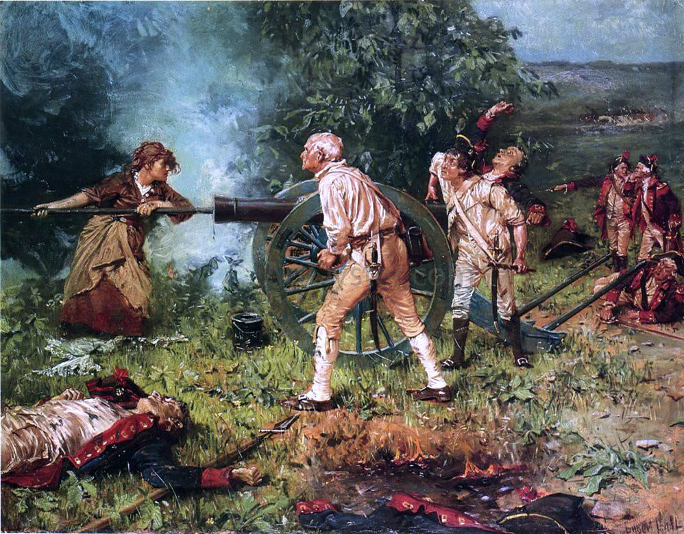  Franz Ludwig Catel Molly Pitcher at The Battle of Monmouth, 1778 - Hand Painted Oil Painting