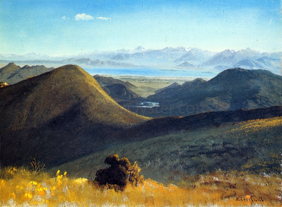 Albert Bierstadt Mono-Lake, Sierra Nevada, California, 1872 - Hand Painted Oil Painting