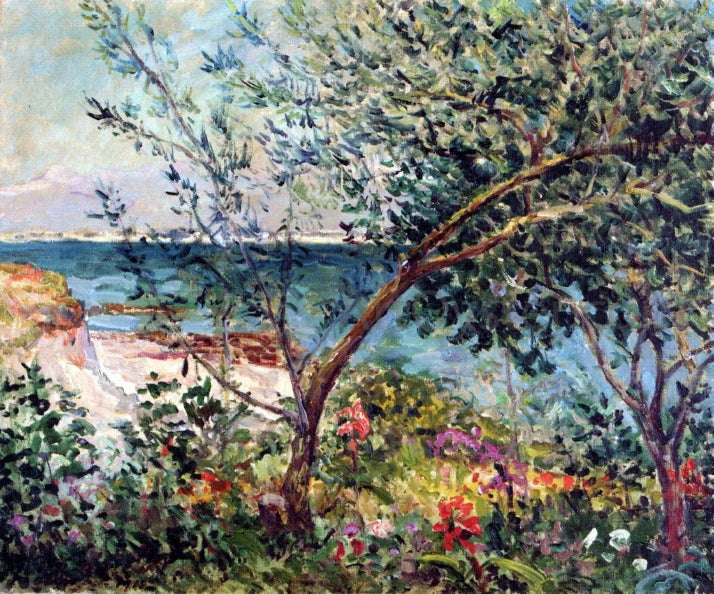 Maxime Maufra Monsieur Maufra's Garden by the Sea - Hand Painted Oil Painting