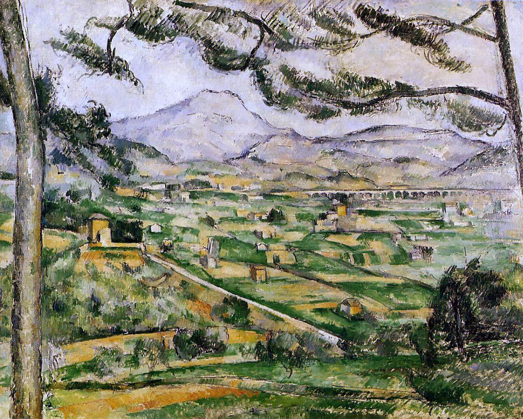  Paul Cezanne Mont Sainte-Victoire with Large Pine - Hand Painted Oil Painting