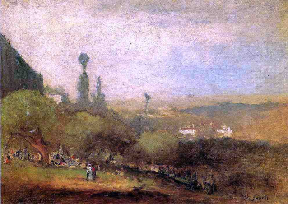George Inness Monte Lucia, Perugia - Hand Painted Oil Painting