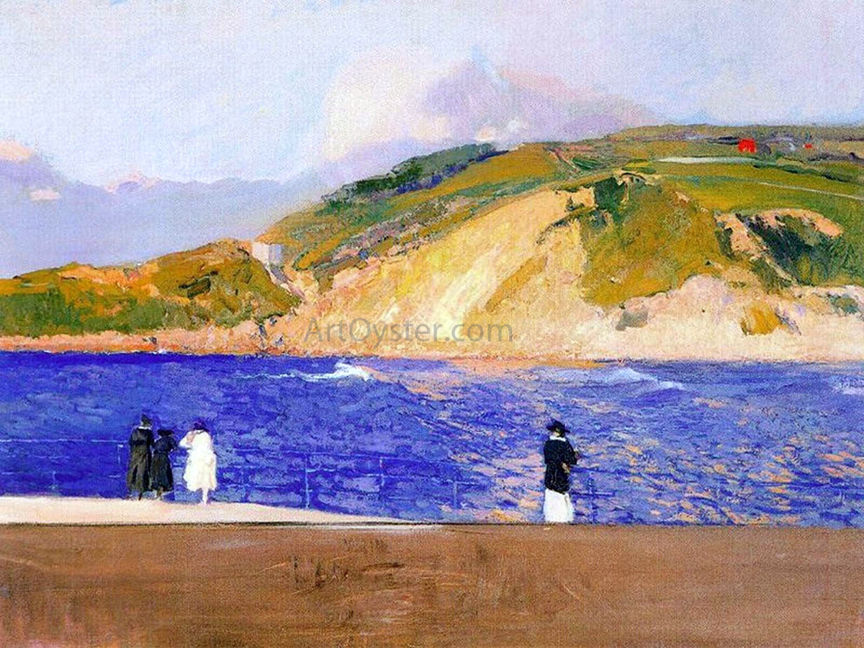 Joaquin Sorolla Y Bastida Monte Ullia, San Sebastian - Hand Painted Oil Painting