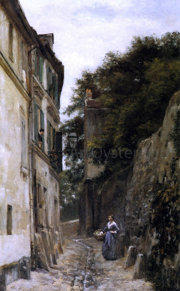  Stanislas Lepine Montmartre, the Rue Saint-Vincent - Hand Painted Oil Painting