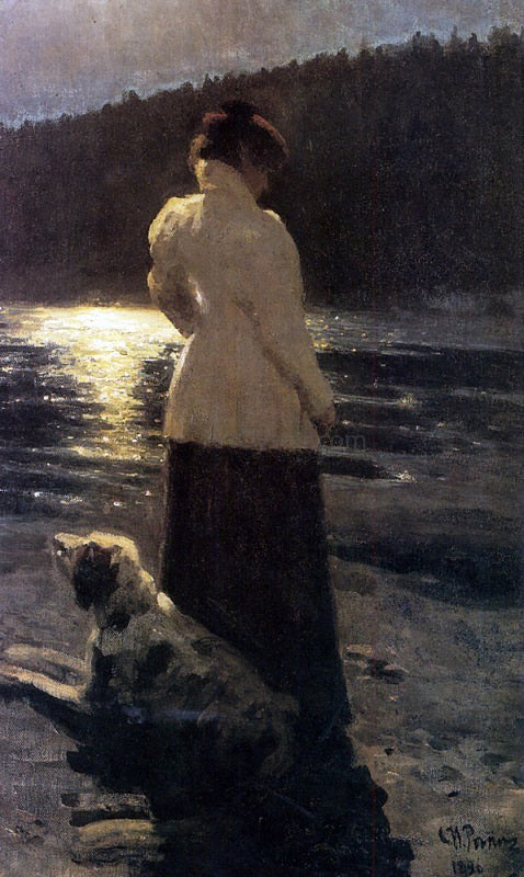 Ilia Efimovich Repin Moonlight - Hand Painted Oil Painting