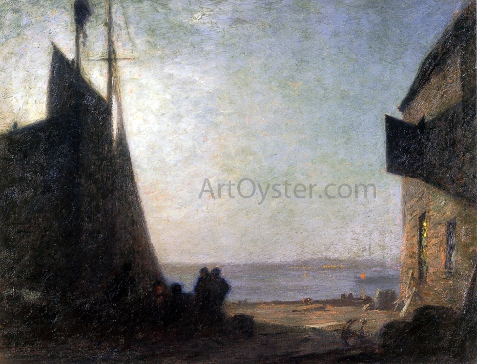 Edward Potthast Moonlight - Hand Painted Oil Painting