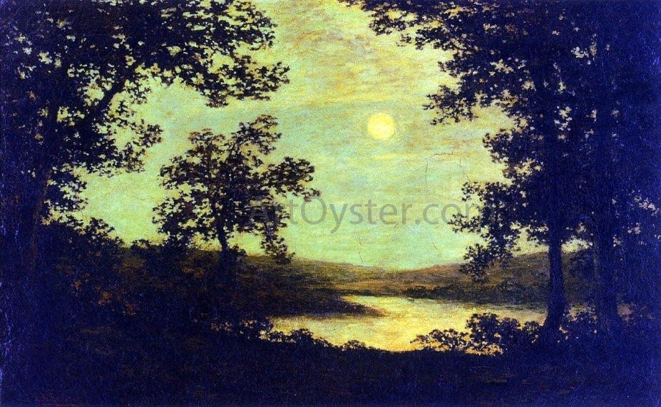 Ralph Albert Blakelock Moonlight on the Columbia River - Hand Painted Oil Painting