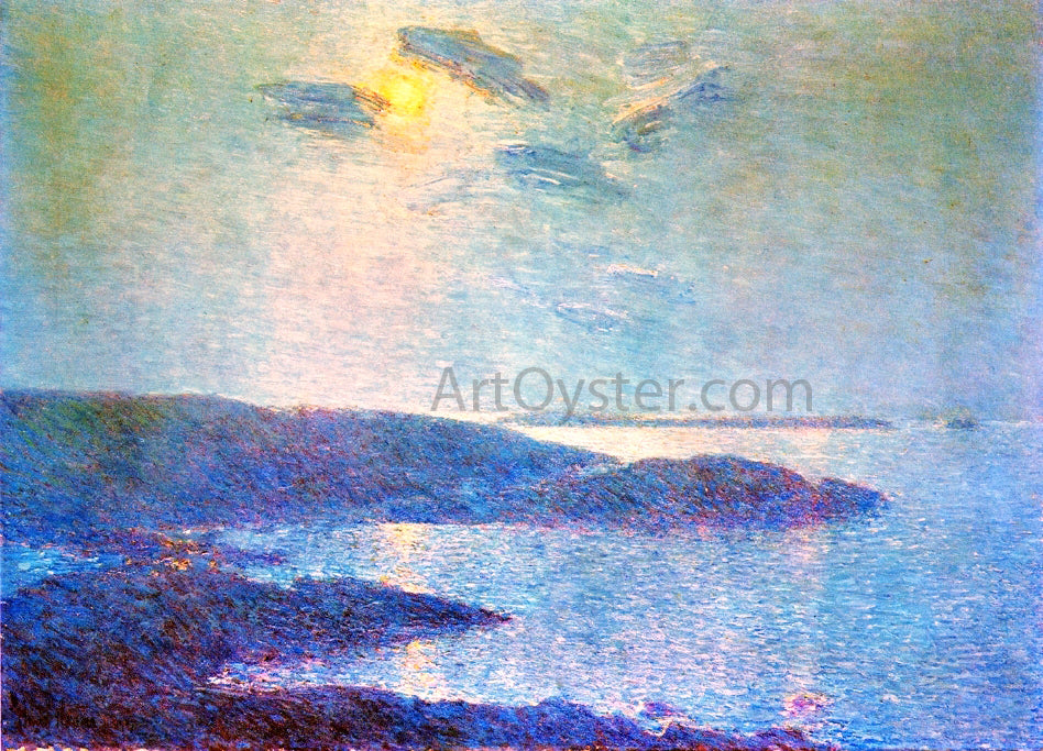 Frederick Childe Hassam Moonlight Scene - Hand Painted Oil Painting