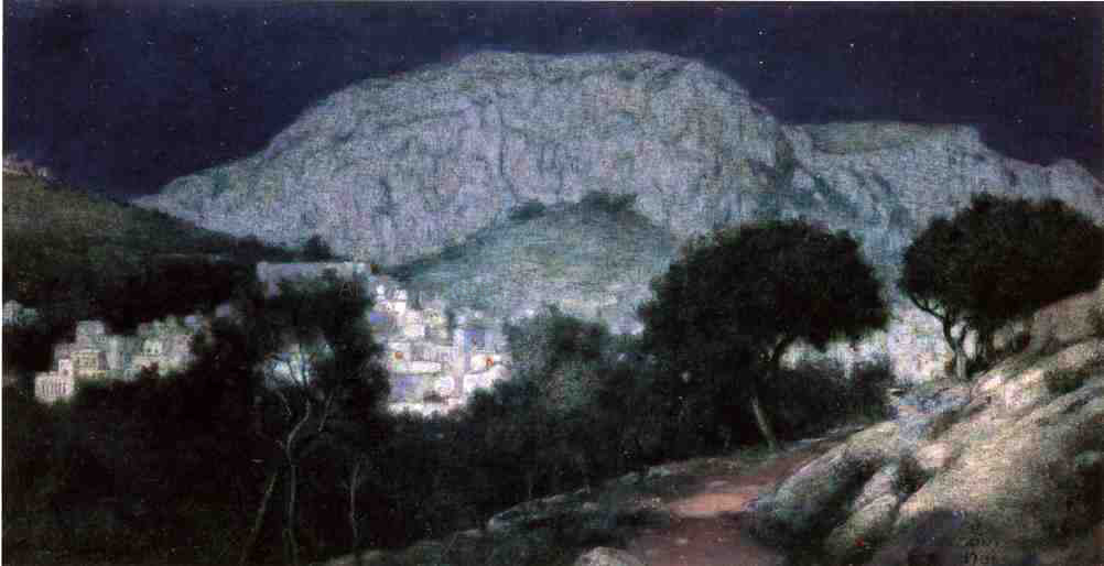 Charles Caryl Coleman Moonlight Capri - Hand Painted Oil Painting