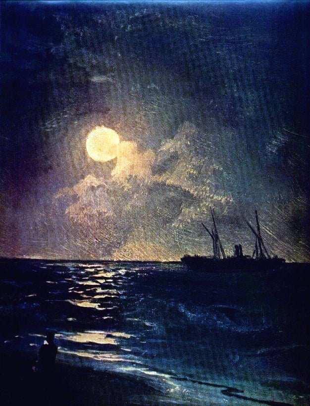 Ivan Constantinovich Aivazovsky Moonlit Night - Hand Painted Oil Painting