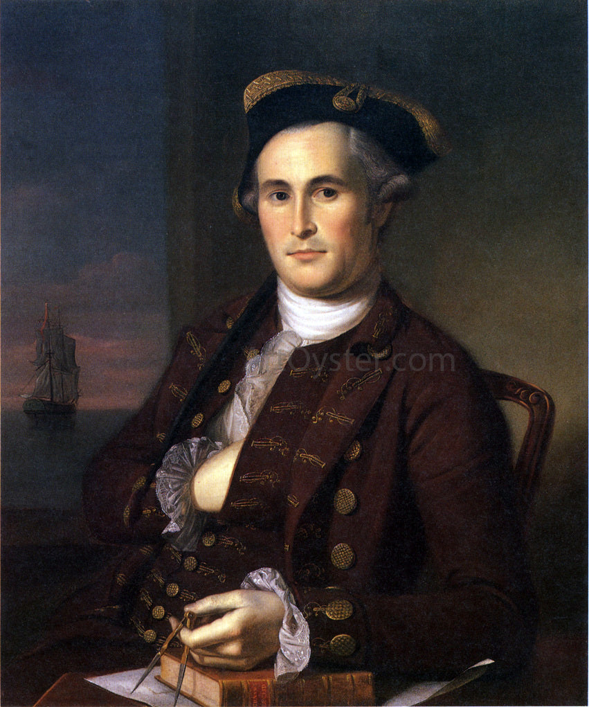  Charles Willson Peale Mordecai Gist - Hand Painted Oil Painting