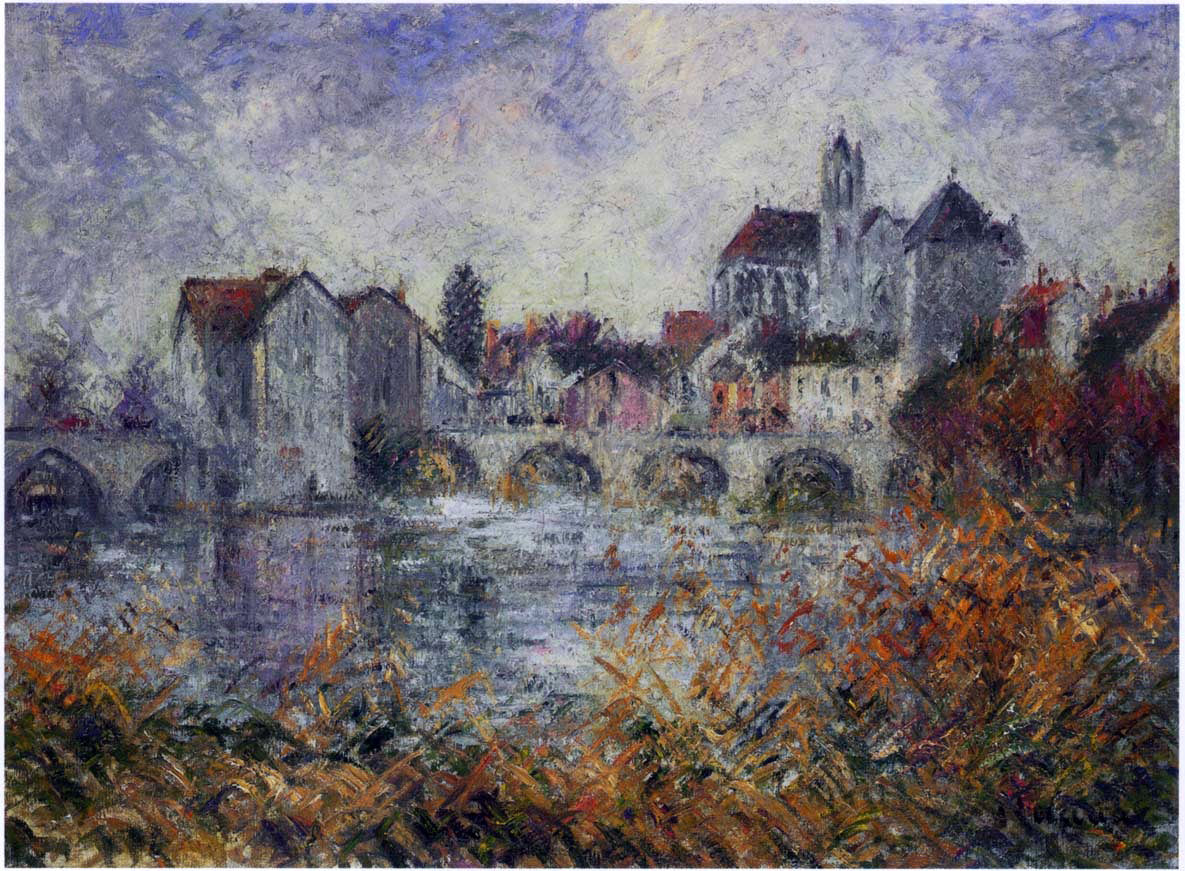 Gustave Loiseau Moret sur Loing en Automne - Hand Painted Oil Painting