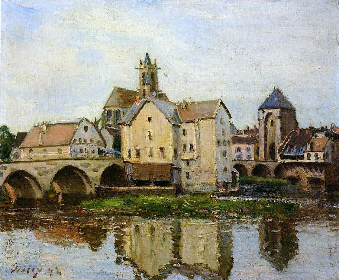 Alfred Sisley Moret-sur-Loing, Morning - Hand Painted Oil Painting