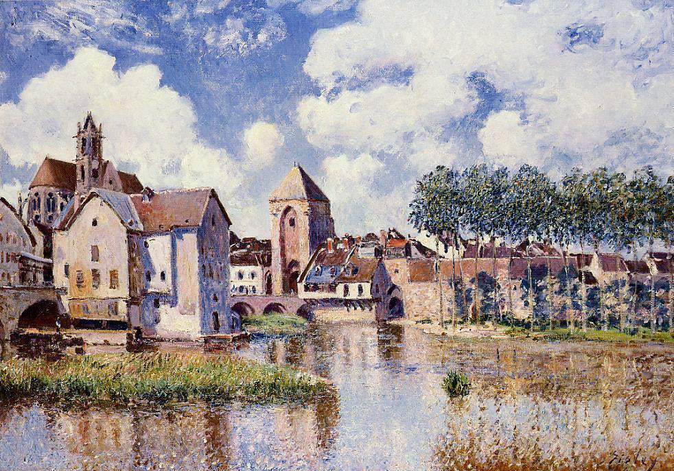  Alfred Sisley Moret-Sur-Loing: the Porte de Bourgogne - Hand Painted Oil Painting