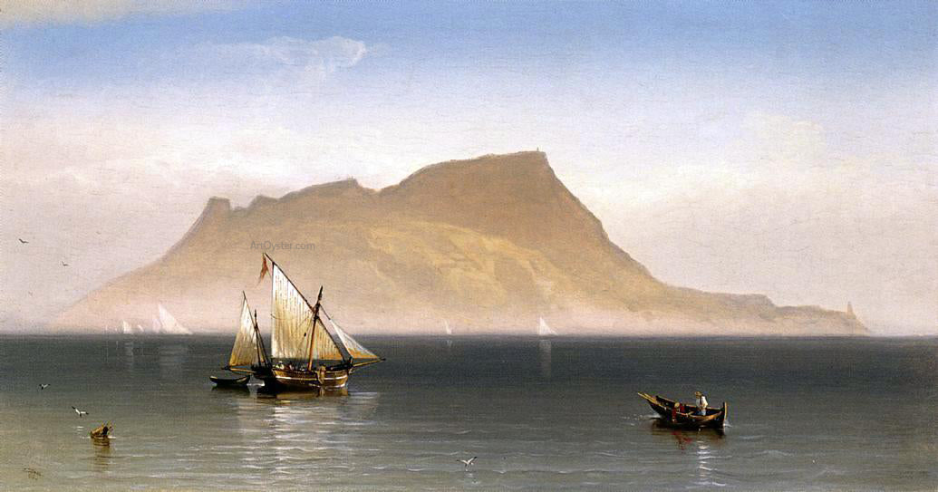 Charles Temple Dix Morning at Gibralter - Hand Painted Oil Painting