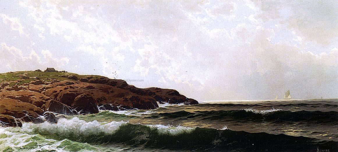  Alfred Thompson Bricher Morning at Sakonnet, Rhode Island - Hand Painted Oil Painting
