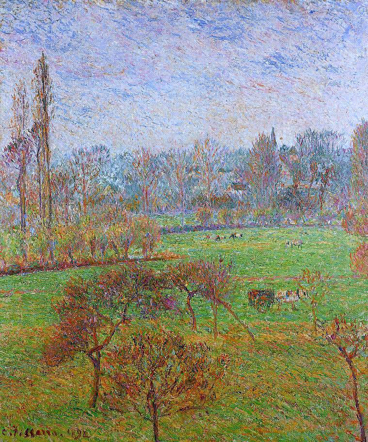 Camille Pissarro Morning, Autumn, Efagny - Hand Painted Oil Painting