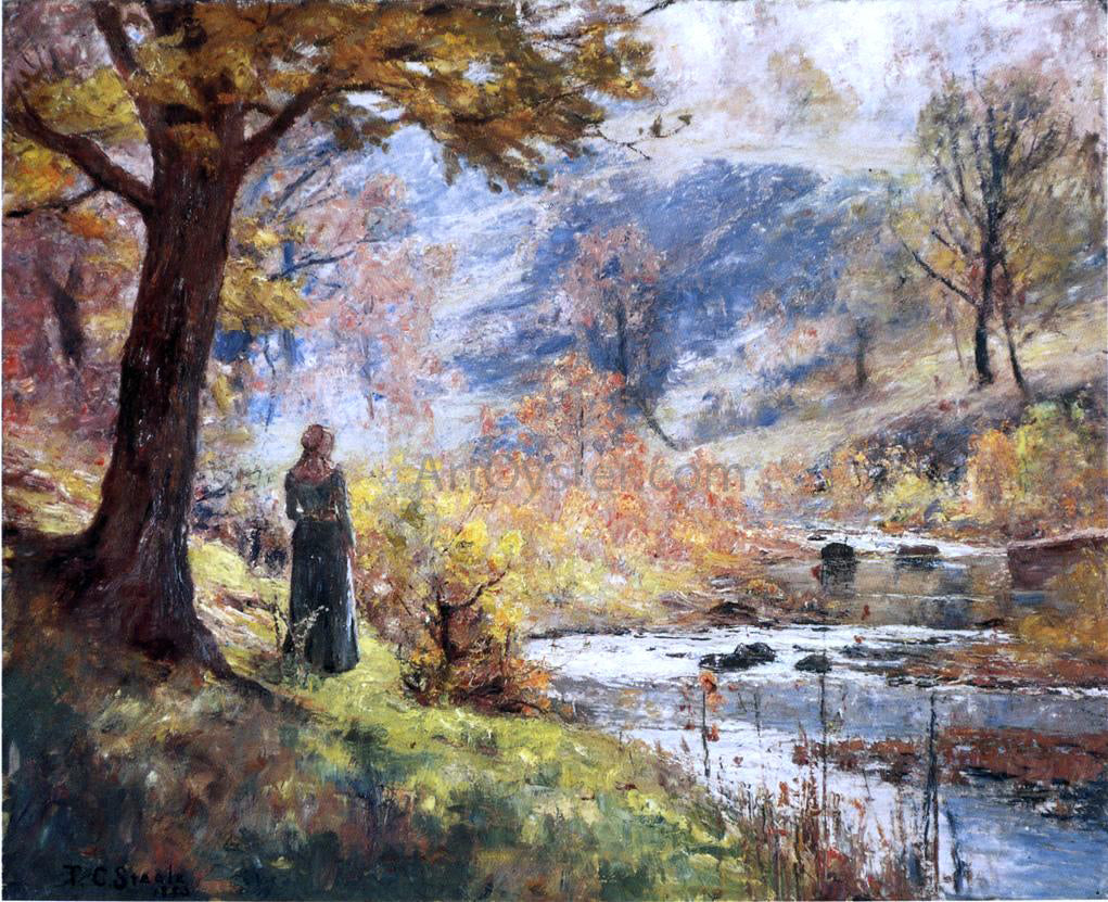 Theodore Clement Steele Morning by the Stream - Hand Painted Oil Painting