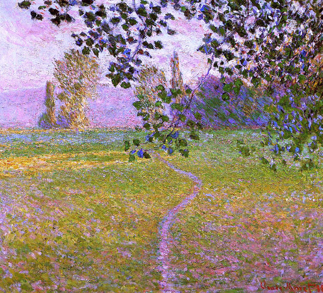 Claude Oscar Monet Morning Landscape, Giverny (also known as Landscape in the Morning) - Hand Painted Oil Painting