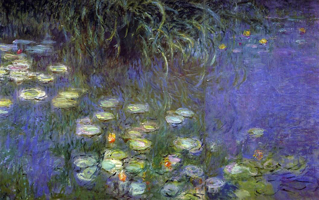 Claude Oscar Monet Morning (left detail) - Hand Painted Oil Painting