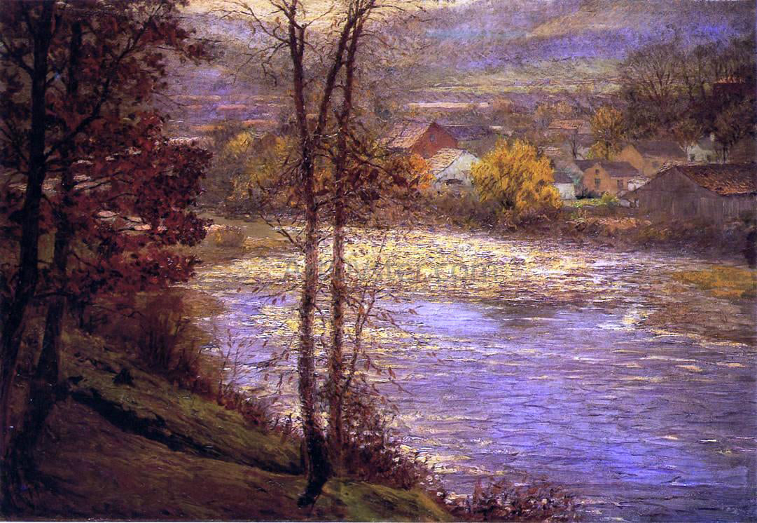 John Ottis Adams Morning on the Whitewater - Hand Painted Oil Painting