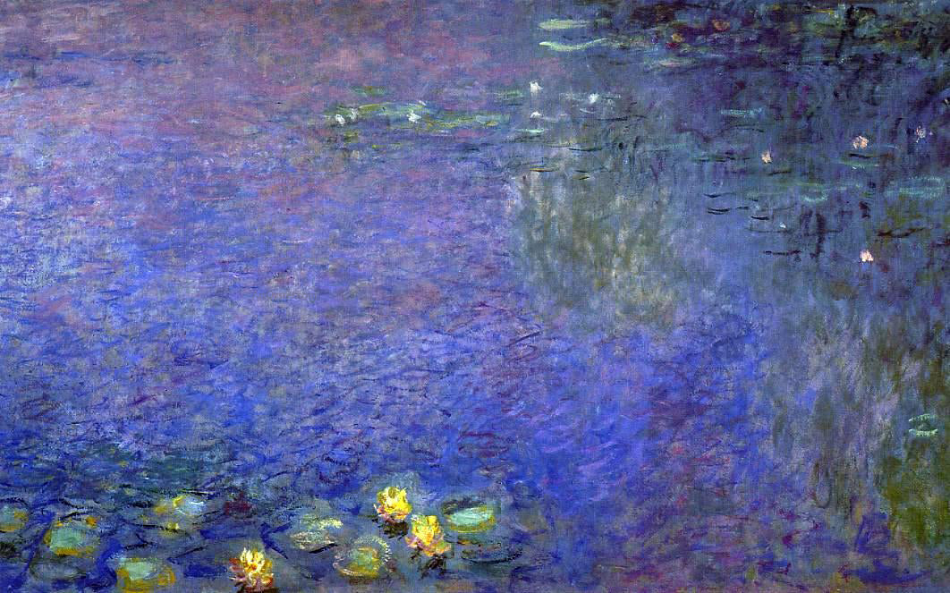 Claude Oscar Monet Morning (right-center detail) - Hand Painted Oil Painting