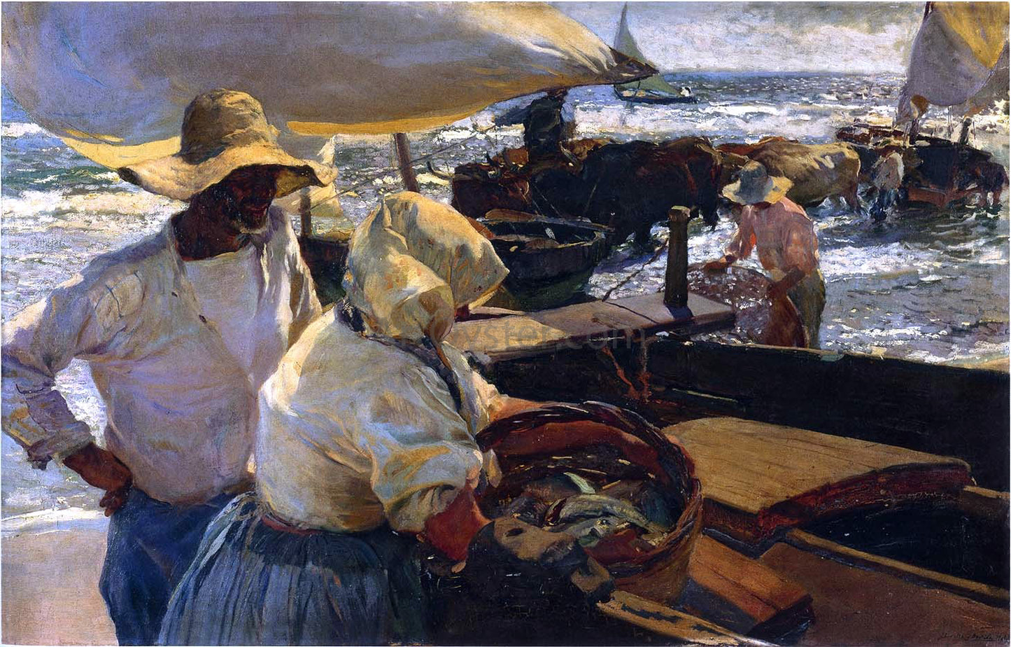 Joaquin Sorolla Y Bastida Morning Sun - Hand Painted Oil Painting