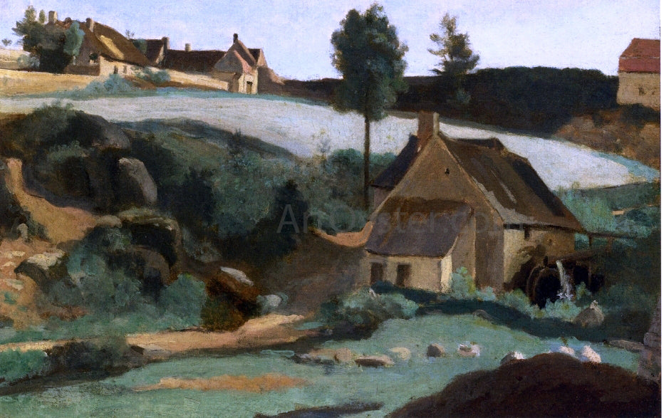  Jean-Baptiste-Camille Corot Morvan, The Little Mill - Hand Painted Oil Painting