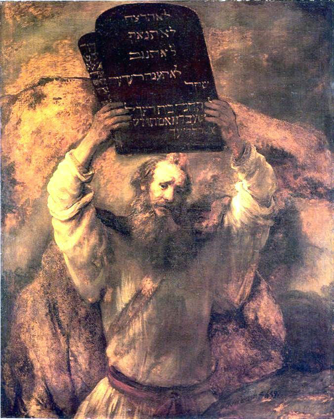 Rembrandt Van Rijn Moses - Hand Painted Oil Painting
