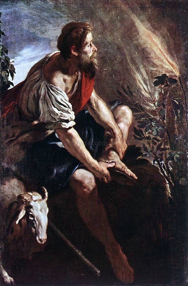  Domenico Feti Moses Before the Burning Bush - Hand Painted Oil Painting