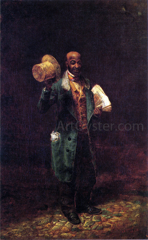  Thomas Waterman Wood Moses, The Baltimore News Vendor - Hand Painted Oil Painting