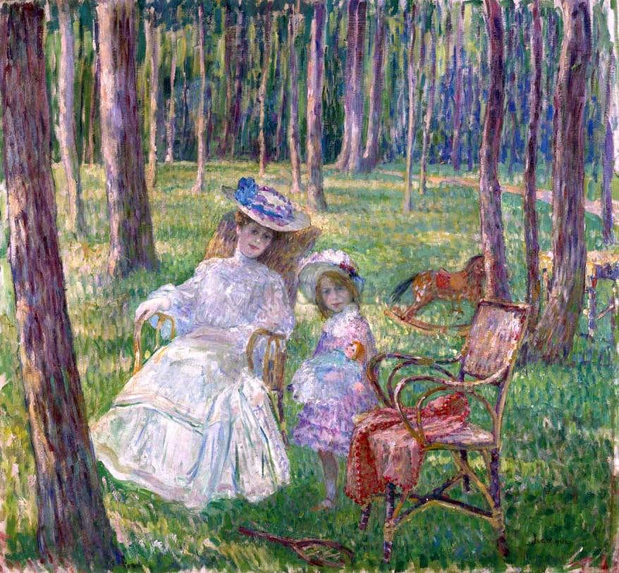 Henri Lebasque A Mother and Child - Hand Painted Oil Painting