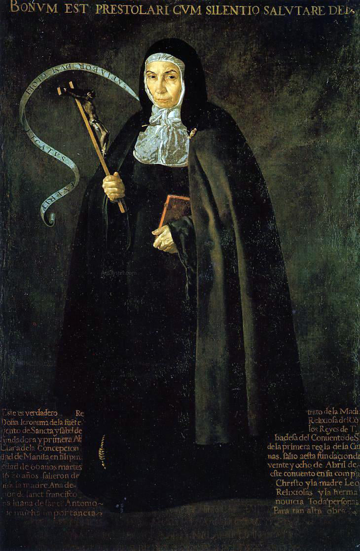 Diego Velazquez Mother Jeronima de la Fuente - Hand Painted Oil Painting