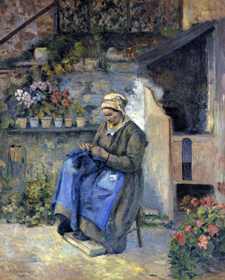  Camille Pissarro Mother Jolly - Hand Painted Oil Painting