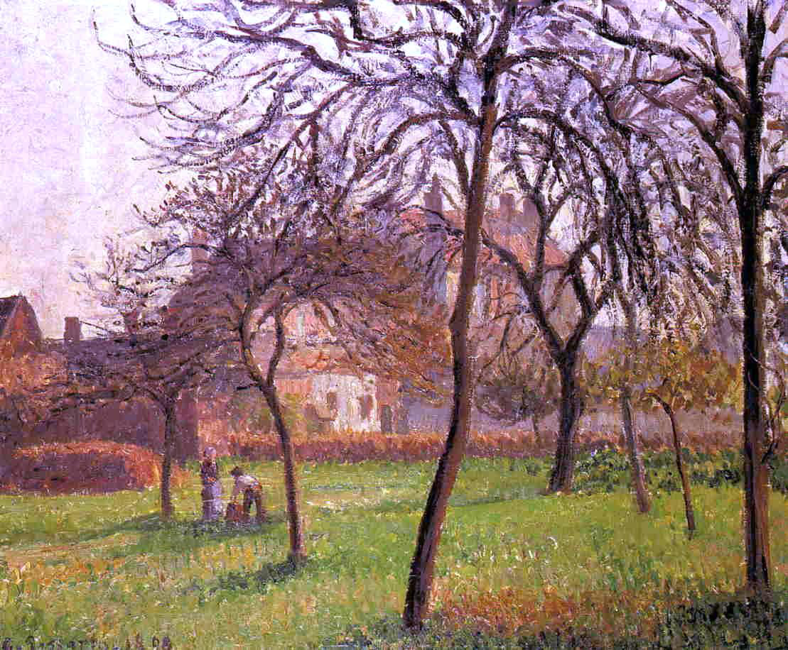 Camille Pissarro Mother Lucien's Field at Eragny - Hand Painted Oil Painting