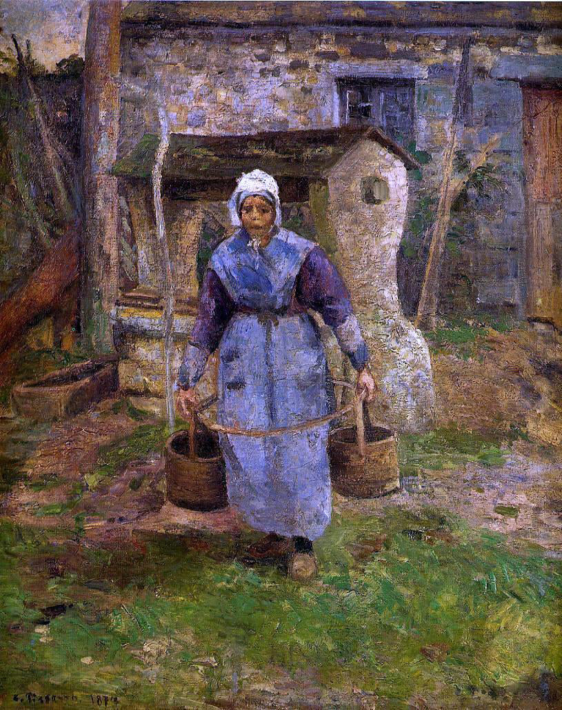 Camille Pissarro Mother Presle, Montfoucault - Hand Painted Oil Painting