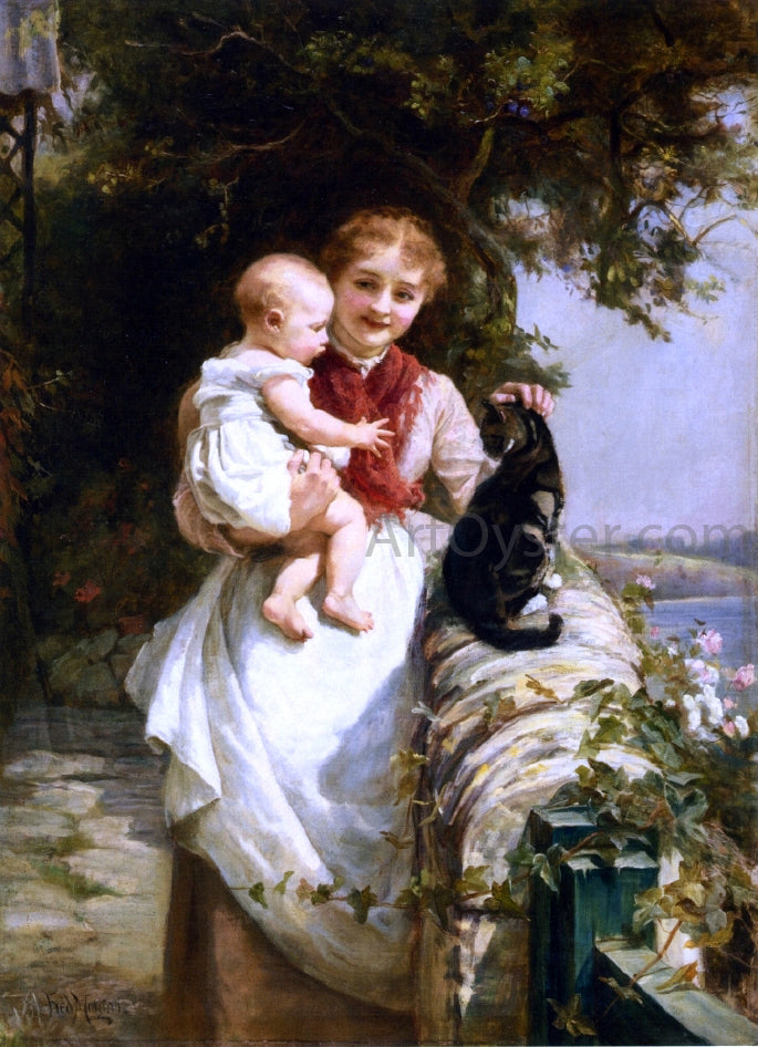  Frederick Morgan Motherly Love - Hand Painted Oil Painting